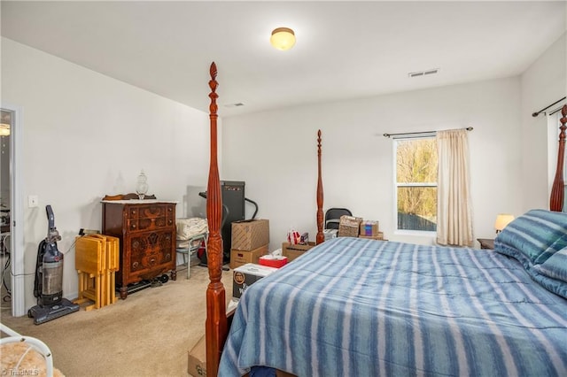 bedroom with carpet floors