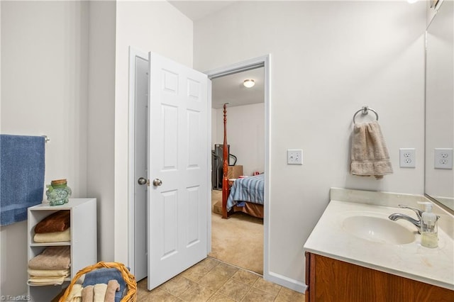 bathroom with vanity