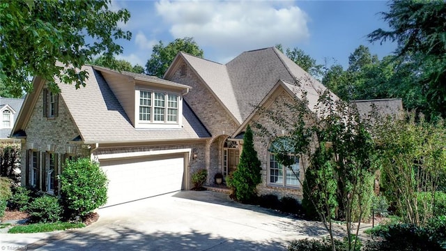 view of front facade featuring a garage