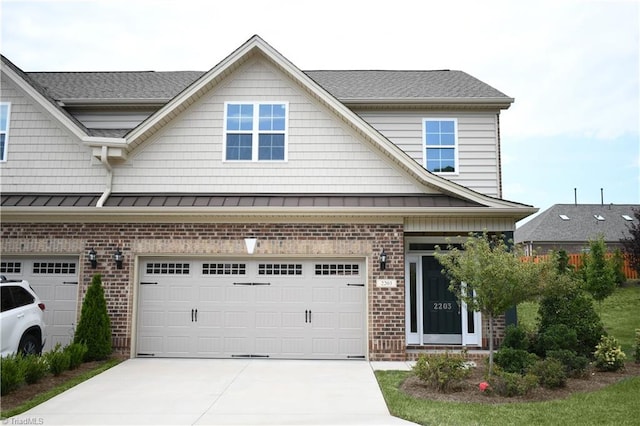 craftsman-style home featuring a garage