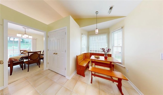 3920 Gisbourne Dr, Jamestown, NC 27282 - dining area with baseboards and light tile patterned floors