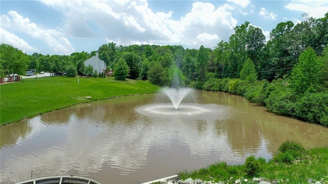 3920 Gisbourne Dr, Jamestown, NC 27282 - water view with a heavily wooded area