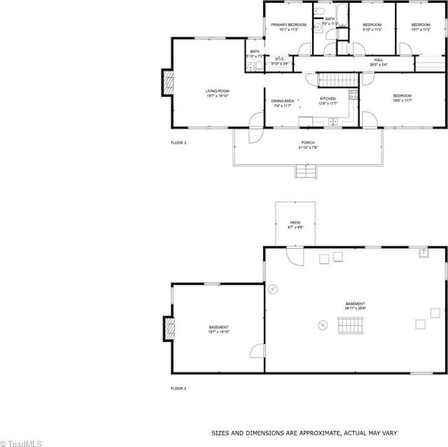 228 Barlow Cir, Winston-Salem, NC 27105 - room layout