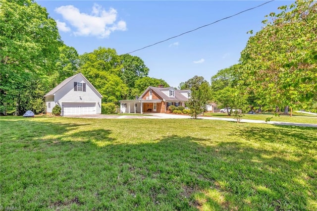 bungalow with a front yard