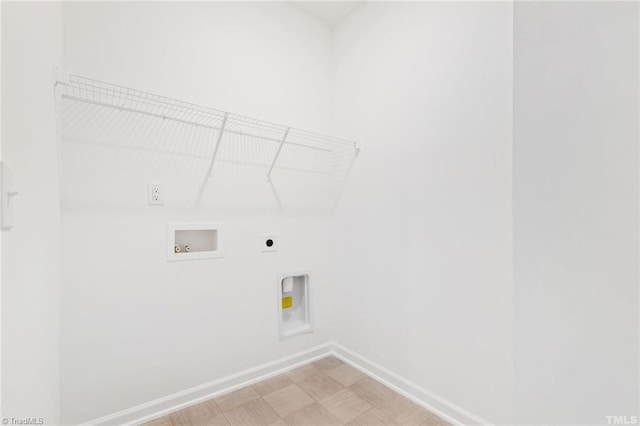 145 Oakmont Ln, King, NC 27021 - washroom featuring electric dryer hookup, washer hookup, and baseboards