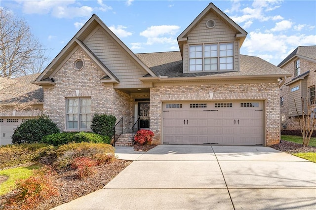 view of front of house featuring a garage