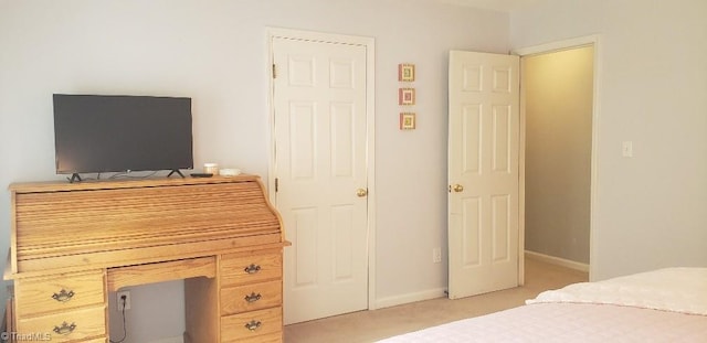 2007 Kildare Woods Dr, Greensboro, NC 27407 - bedroom featuring light carpet and baseboards