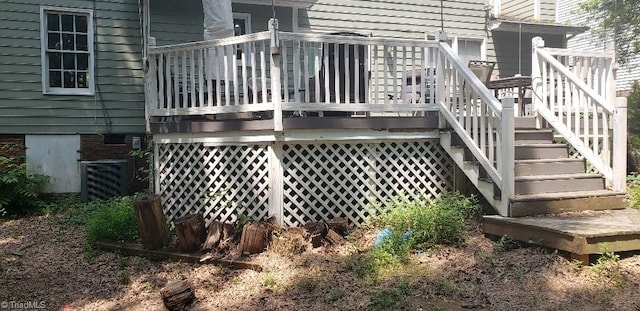 2007 Kildare Woods Dr, Greensboro, NC 27407 - wooden terrace with stairway