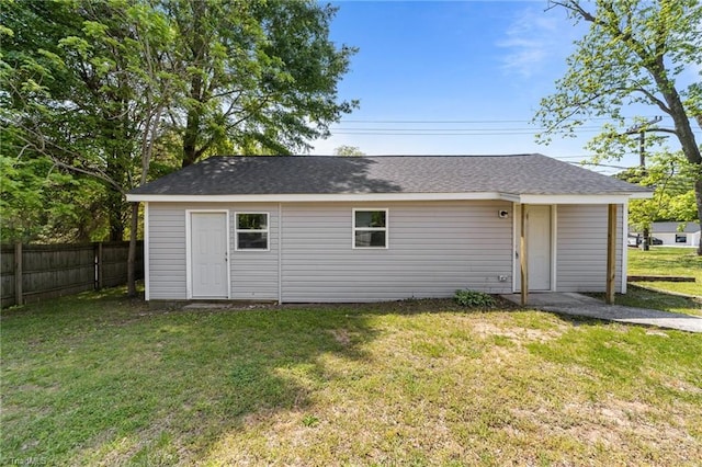 exterior space with fence