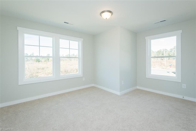 view of carpeted empty room