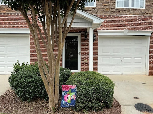 10 Dunlevy Way, Greensboro, NC 27455 - entrance to property with brick siding and driveway