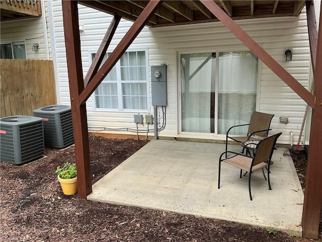 10 Dunlevy Way, Greensboro, NC 27455 - view of patio / terrace featuring central AC unit