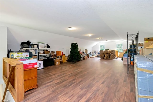 650 Sweetwater Rd, Boomer, NC 28606 - misc room with lofted ceiling and wood finished floors