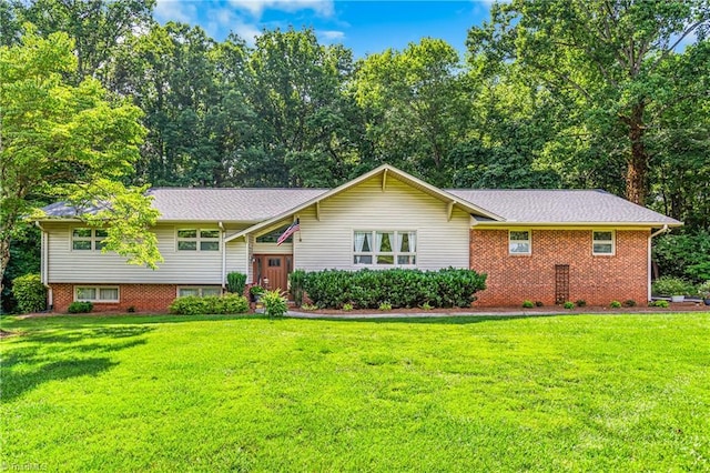 2215 Hickswood Rd, High Point, NC 27265 - view of front of property featuring a front lawn and brick siding