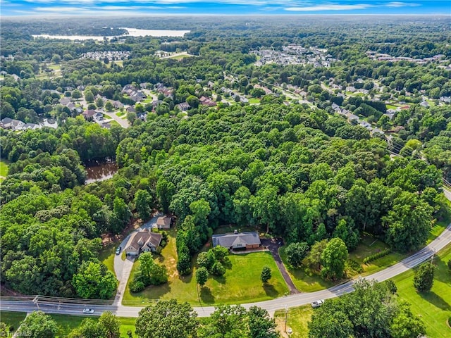 2215 Hickswood Rd, High Point, NC 27265 - aerial overview of property's location featuring a heavily wooded area