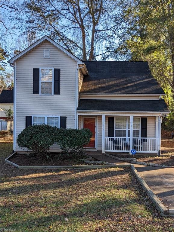 view of front of house with a porch