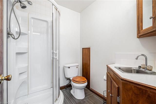 3753 Konnoak Dr SW, Winston-Salem, NC 27127 - full bathroom featuring a shower stall and vanity