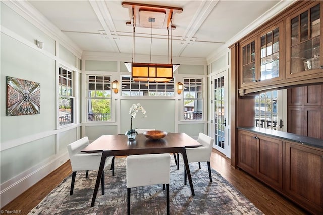 239 Glade View Ct, Winston-Salem, NC 27101 - dining room with dark wood-style floors