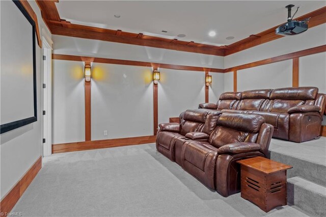 239 Glade View Ct, Winston-Salem, NC 27101 - view of carpeted cinema room