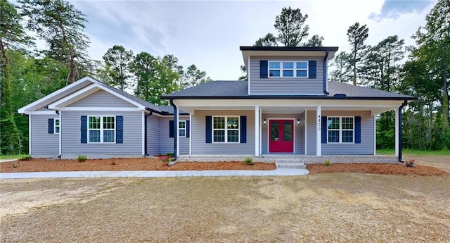 view of front of house with a porch