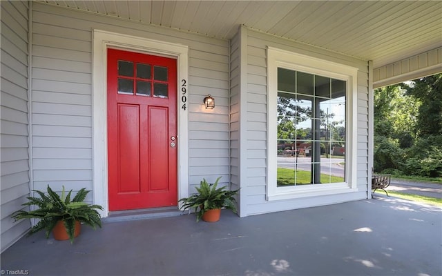 2904 Spring Garden St, Greensboro, NC 27403 - doorway to property featuring covered porch
