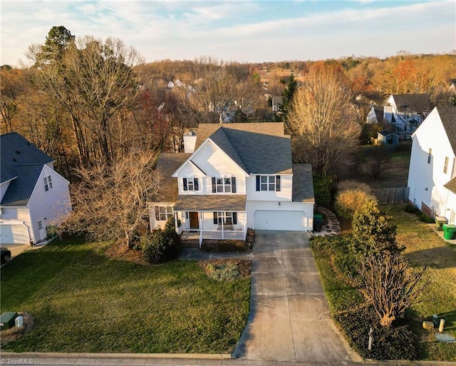 birds eye view of property