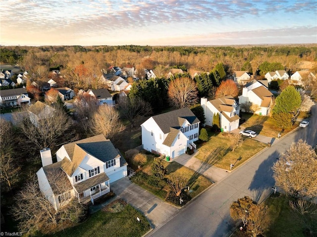 drone / aerial view featuring a residential view