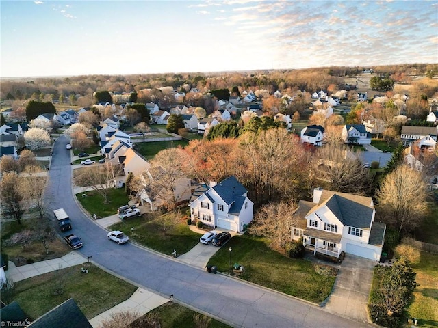 aerial view featuring a residential view