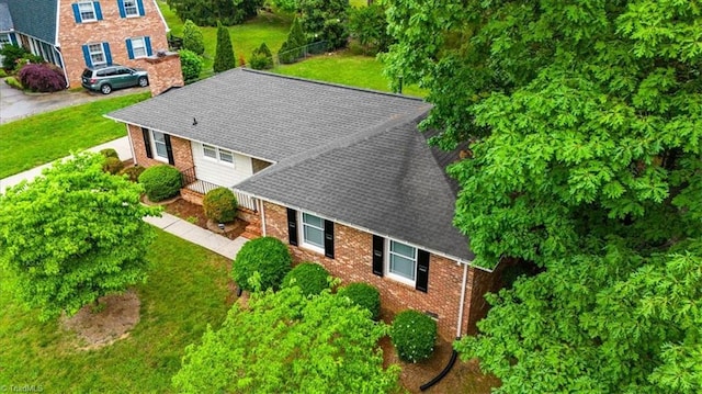 view of subject property