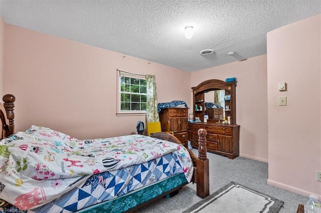 318 Sedalia Rd, Gibsonville, NC 27249 - bedroom with carpet flooring and a textured ceiling