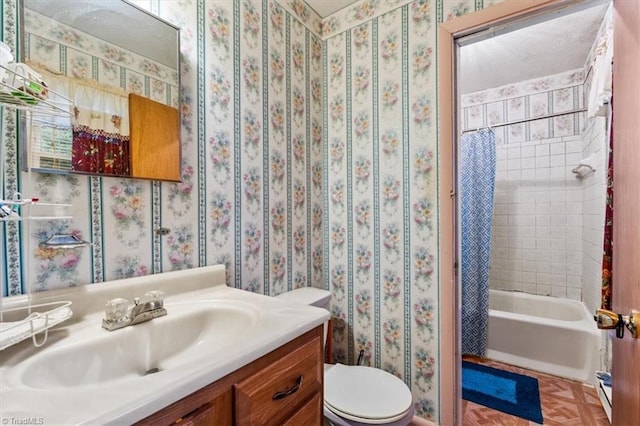 318 Sedalia Rd, Gibsonville, NC 27249 - full bathroom featuring toilet, vanity, and shower / bath combo
