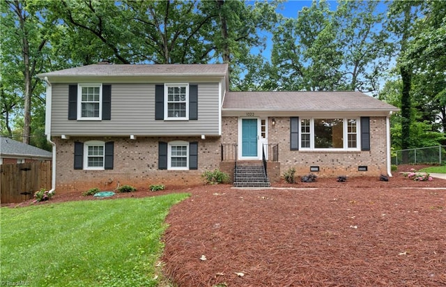 1022 Willowlake Rd, Winston-Salem, NC 27106 - split level home featuring brick siding and crawl space