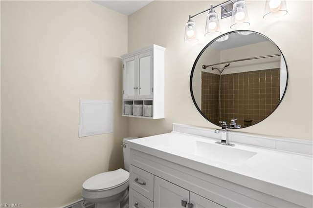 1022 Willowlake Rd, Winston-Salem, NC 27106 - full bath featuring toilet, vanity, and a shower