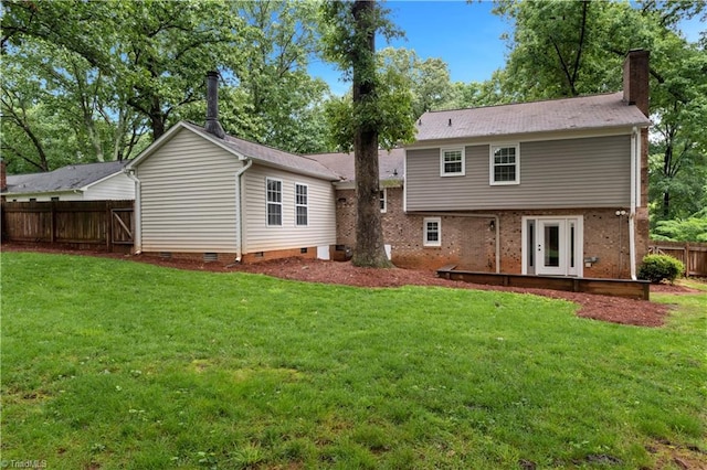 1022 Willowlake Rd, Winston-Salem, NC 27106 - back of house with a chimney