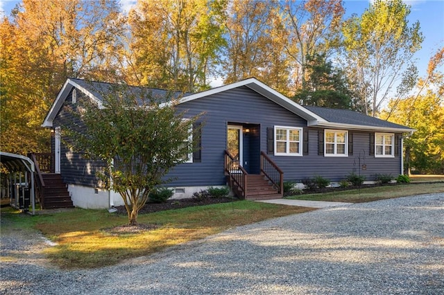 view of ranch-style home