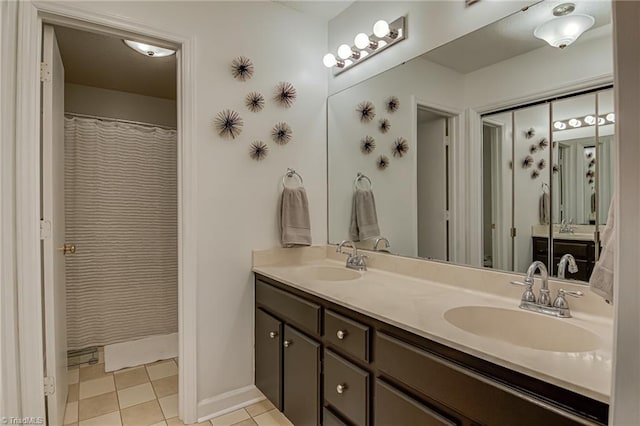 1935 Eastchester Dr Unit B, High Point, NC 27265 - full bath with double vanity and tile patterned flooring