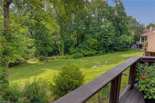 1935 Eastchester Dr Unit B, High Point, NC 27265 - view of grassy yard with a deck