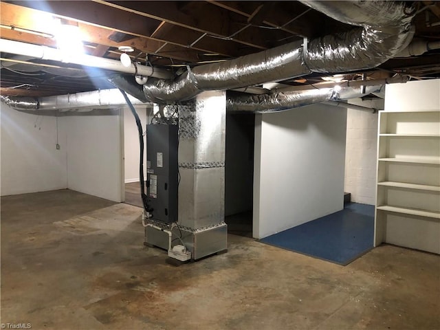 3960 Wards Gap, Cana, VA 24317 - unfinished below grade area featuring heating unit