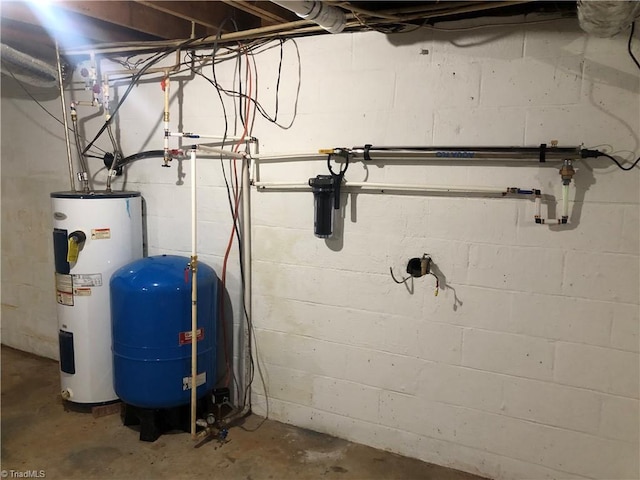 3960 Wards Gap, Cana, VA 24317 - utility room with electric water heater