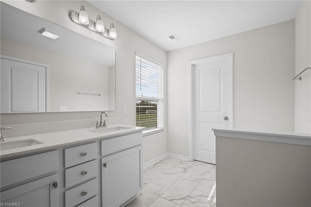 bathroom with vanity