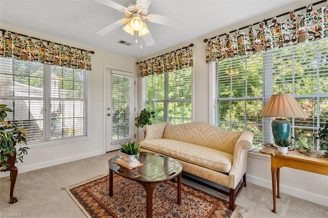 2105 Rosemont Dr, Colfax, NC 27235 - sunroom with plenty of natural light, carpet flooring, and baseboards