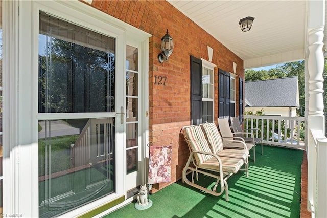 balcony with a porch