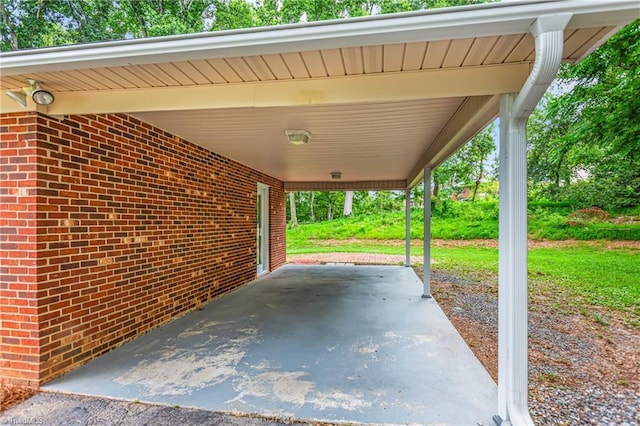 911 Chuppway Ct, Winston-Salem, NC 27106 - view of patio featuring an attached carport