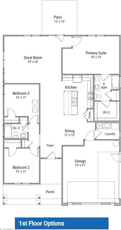 1998 Meadowview Dr Lot 8, Graham, NC 27253 - home floor plan