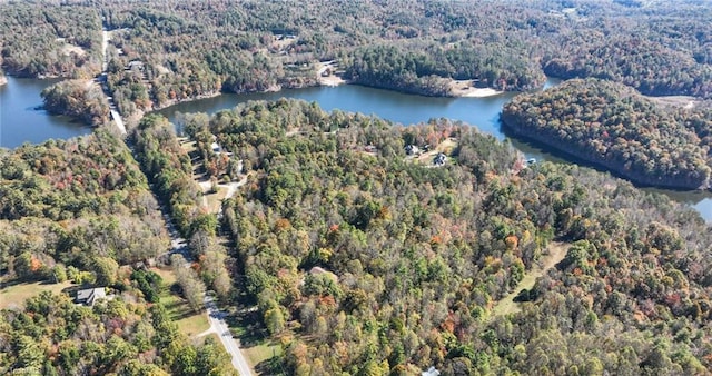 7715 W NC Highway 268, Wilkesboro, NC 28697 - bird's eye view of a heavily wooded area and a large body of water