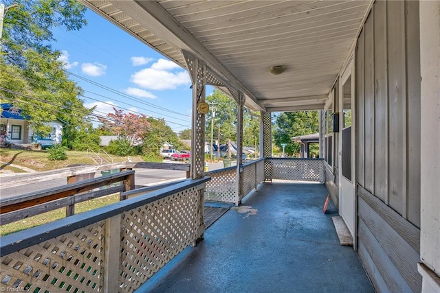 balcony with covered porch