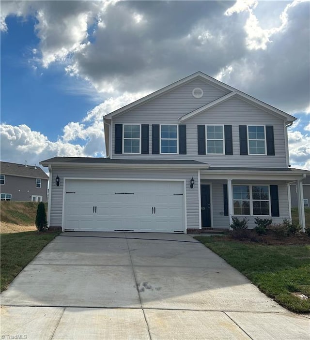 view of front of house featuring a garage