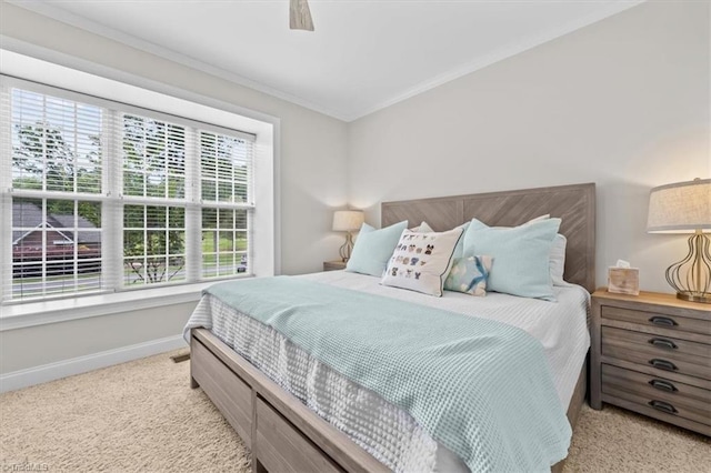 320 N Club Dr, Asheboro, NC 27205 - carpeted bedroom featuring ornamental molding and ceiling fan