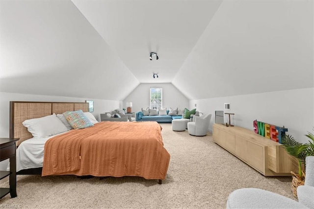 320 N Club Dr, Asheboro, NC 27205 - carpeted bedroom with lofted ceiling