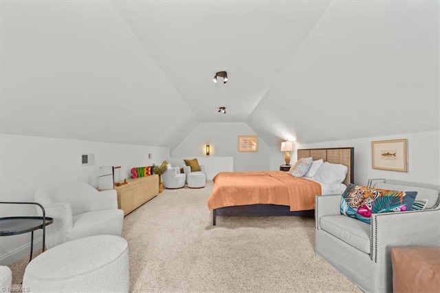 320 N Club Dr, Asheboro, NC 27205 - bedroom with lofted ceiling and carpet floors